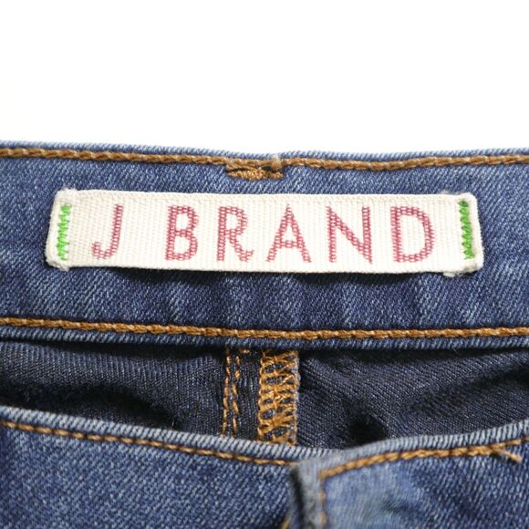 J Brand Size 25 Skinny Jeans Stretch Denim Medium Wash Sable Blue - Picture 8 of 9